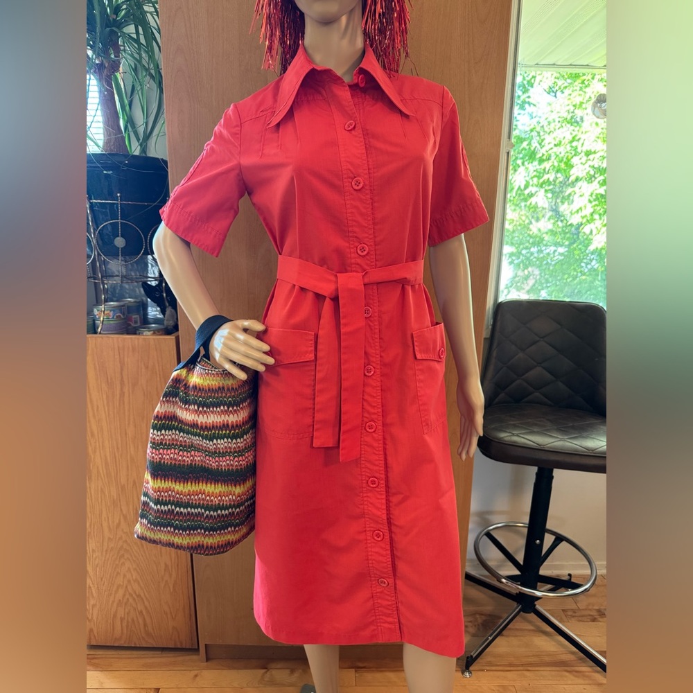 Shirt Dress with Tie
